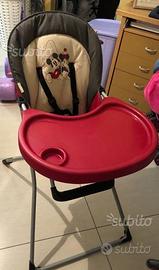 Seggiolino pappa bimbo/a minnie e topolino