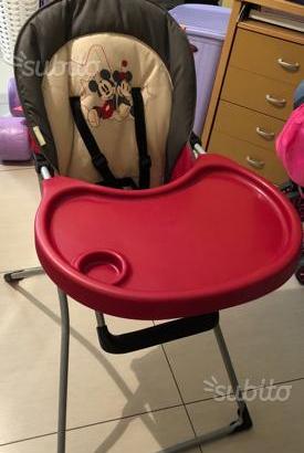Seggiolino pappa bimbo/a minnie e topolino