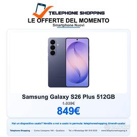 Samsung Galaxy S26 Plus 512GB Nuovo
