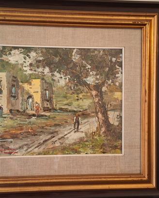 Pittura ad olio soggetto campestre
tlo "Marina