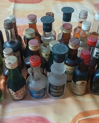 38 mini bottiglie alcolici per collezione