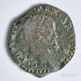 Moneta 1 Tornese Filippo II Regno di Napoli