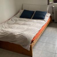 Letto legno 140x200 + materasso Plinio il Giovane