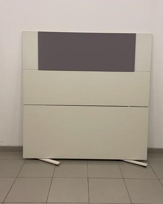 Parete divisoria  bianca cm 160x163  di altezza