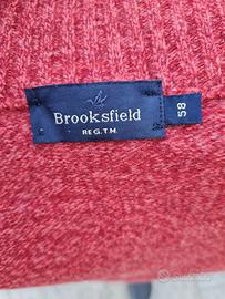 Maglione rosso Brooksfield 100% lana