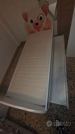 letto singolo con contenitore 180x80cm