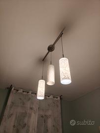 lampadario con tre punti luce 