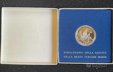 Vaticano 1984 500 Lire Argento Vergine Maria proof