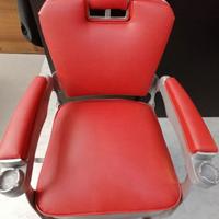 Sedia poltrona da barbiere vintage