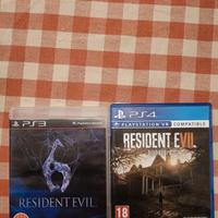 resident evil 6 e 7