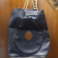 Zaino tennis in pelle trussardi