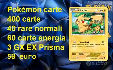 Pokémon GCC: 400 carte, 40 carte rare e 3 GX EX