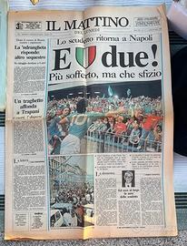 Quotidiano “Il Mattino” – Scudetto Napoli “E due!”