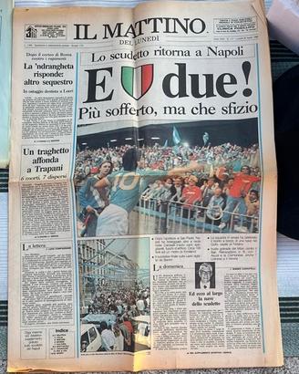 Quotidiano “Il Mattino” – Scudetto Napoli “E due!”