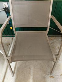 Sedie giardino alluminio