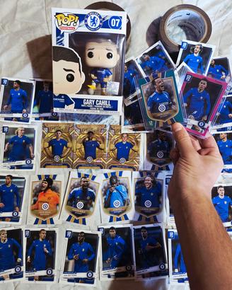 Lotto carte Topps Chelsea e Funko Gary Cahill