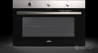 FORNO ACCIAIO NERO ELETTRICO VENTILATO 90 CM

