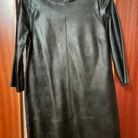 Vestito ecopelle  nero manila grace