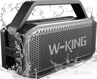 W-KING Cassa Bluetooth, 60W Potente, 40 Ore di Rip