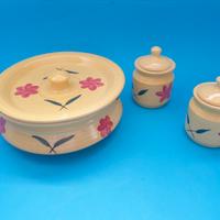 coppa con coperchio porta zucchero in ceramica