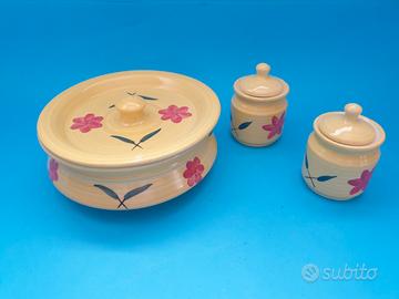 coppa con coperchio porta zucchero in ceramica
