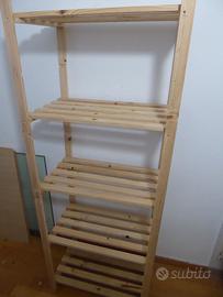 Scaffale In legno 5 Ripiani