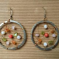 Orecchini a cerchio pendenti