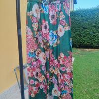 pantaloni donna estivi floreali taglia M