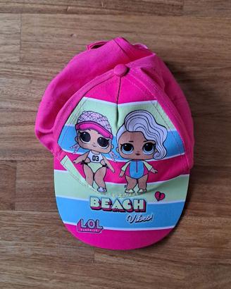Cappellino bambina LOL taglia 52 fucsia