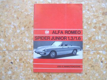 USO MANUTENZIONE ALFA ROMEO SPIDER JUNIOR 1.3/1.6