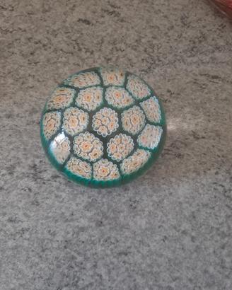 fermacarte con motivo a murrine a prato