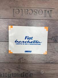 Libretto uso e manutezione Fiat Barchetta