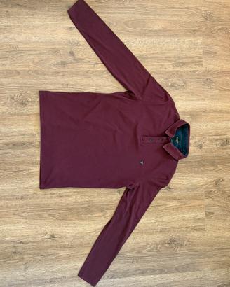 Maglia Maniche Lunghe Bordeaux/Rossa Uomo