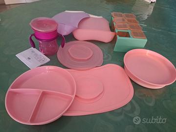 Set pappa antiscivolo+ bavaglini in plastica morbi