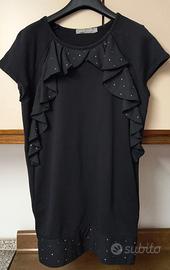 Vestito donna, cotone garzato, leggero, taglia L