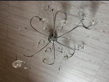 Lampadario Design Moderno con Cristalli Swarovski