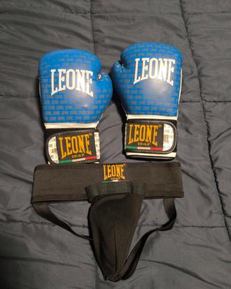 guantoni boxe leone e conchiglia