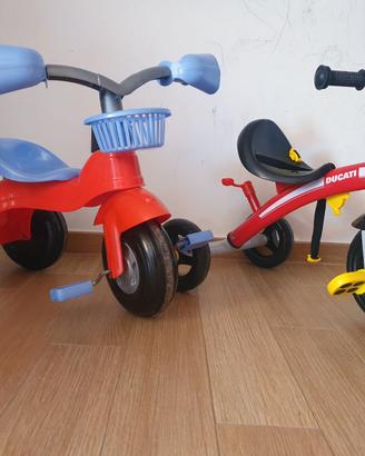 Triciclo Ducati + Triciclo in plastica