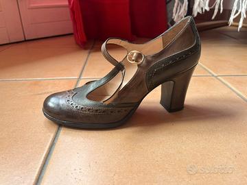 scarpe in pelle bicolore Ferretti