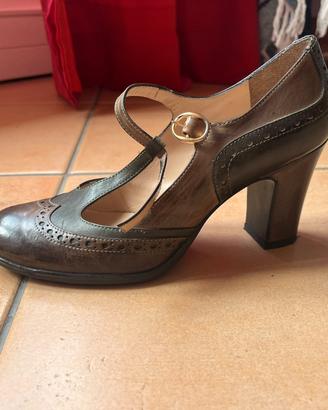 scarpe in pelle bicolore Ferretti