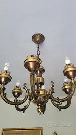 Lampadario in bronzo