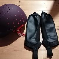 equitazione caschetto e ghette bambina