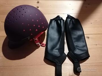 equitazione caschetto e ghette bambina
