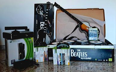 xbox 360 Kinect + The Beatles RockBand + 23 giochi