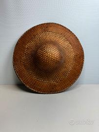 Cappello Vintage in Vimini Intrecciato