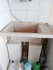 Lavandino vasca lava panni in pietra