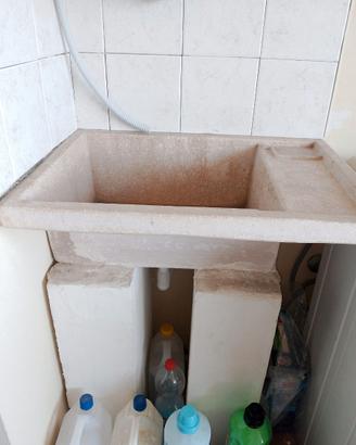 Lavandino vasca lava panni in pietra