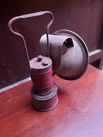 Lampada antica minatori e ferrovie