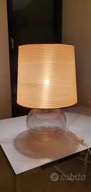 Lampada paralume da tavolo vintage vetro Murano VM