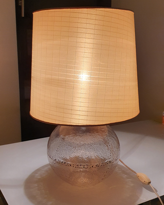 Lampada paralume da tavolo vintage vetro Murano VM